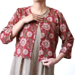 کراپ کت باتیک - مدل کاملیا (Camelia)