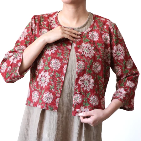 کراپ کت باتیک - مدل کاملیا (Camelia)