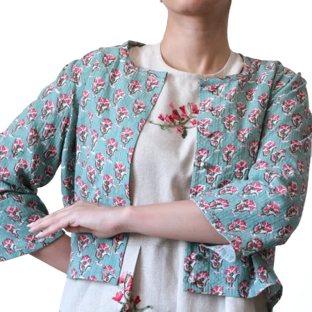 کراپ کت باتیک - مدل سیکلامن (Ciclamen)