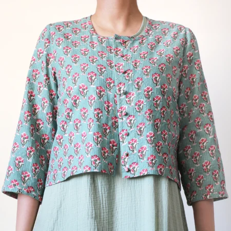 کراپ کت باتیک - مدل سیکلامن (Ciclamen)