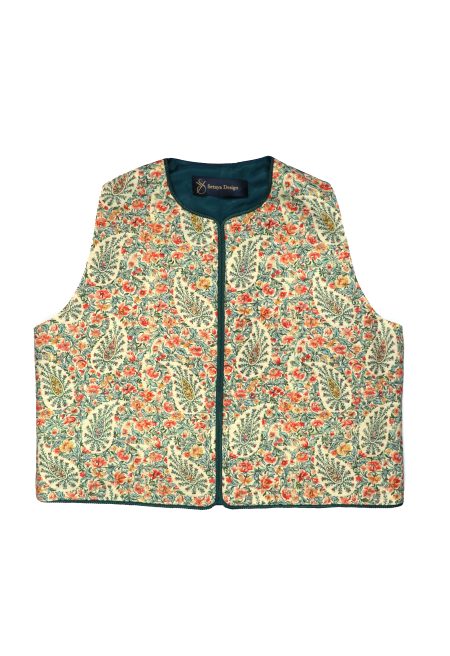 جلیقه کوک دوزی - مدل هزار گل